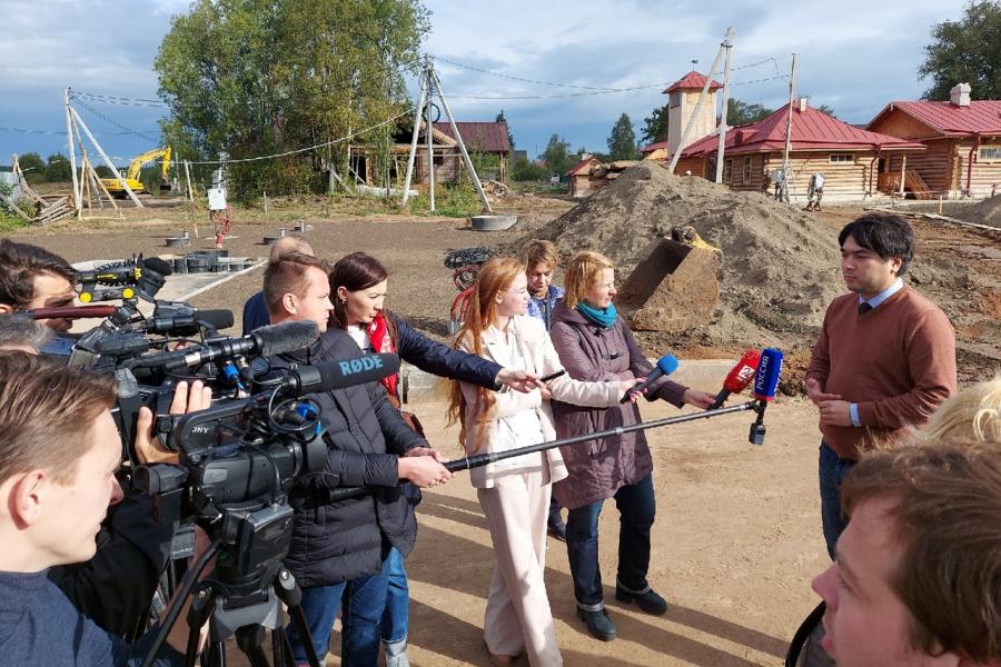 Пресс-тур по объектам культурного наследия Гатчинского района.