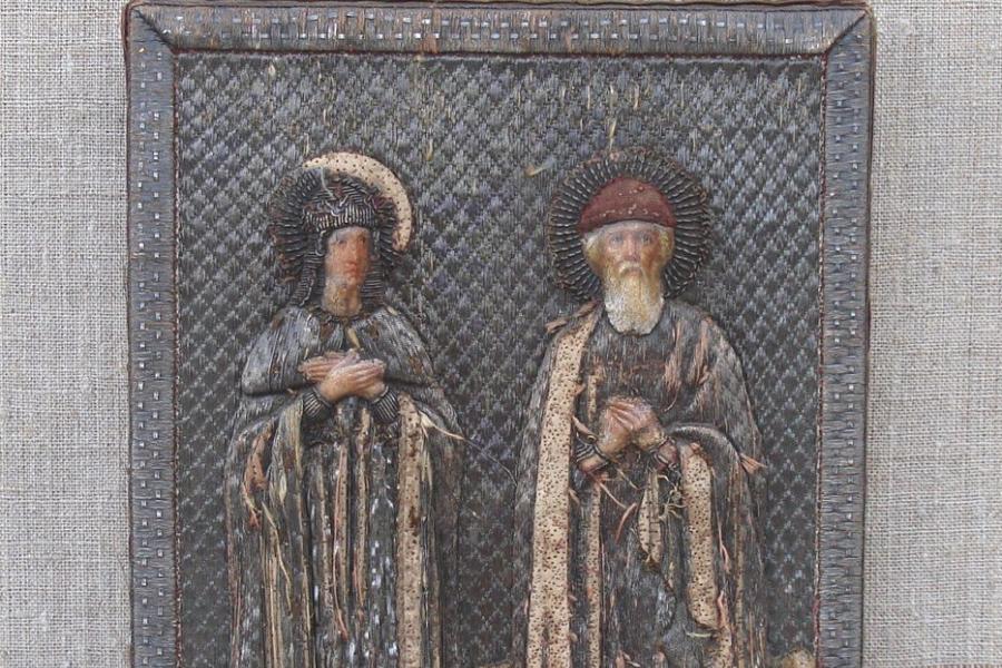 Икона "Двое святых" из фондов музея "Дом станционного смотрителя"
